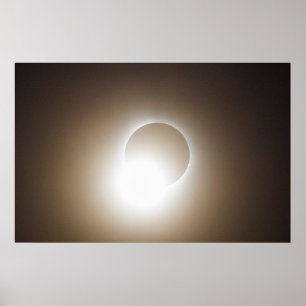Póster Fin de un eclipse solar total