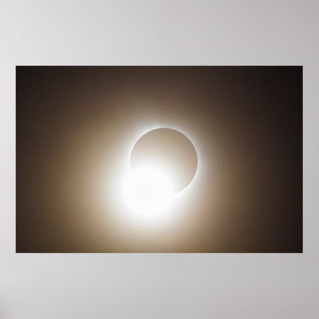 Póster Fin de un eclipse solar total (Frente)