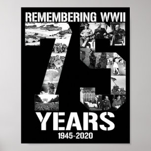 Póster Fin del 75º Aniversario de la Segunda Guerra Mundi