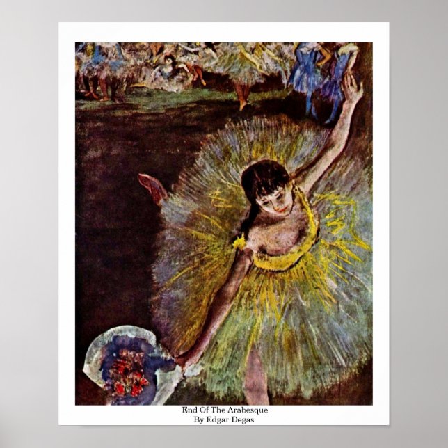 Póster Fin Del Árabe Por Edgar Degas (Frente)