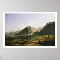 Fin del lago Ginebra, 1835 (aceite sobre lienzo)