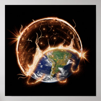 Póster Fin del poster Mundial.