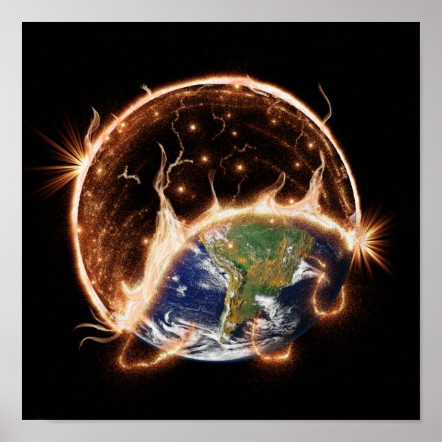 Póster Fin del poster Mundial. (Frente)