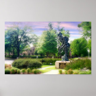 Póster Final de mimbre estilizada sobre lienzo mate