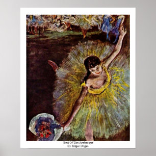Póster Final del Arabesque de Edgar Degas