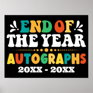 Póster Finalización De Las Autografías Del Año Personaliz