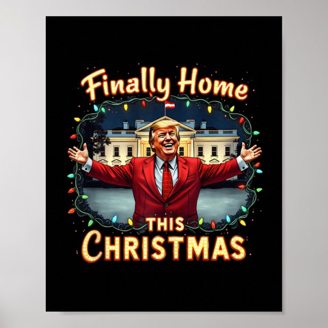 Póster Finalmente en casa este Navidad la celebración de  (Frente)