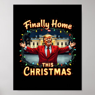 Póster Finalmente en casa este Navidad la celebración de