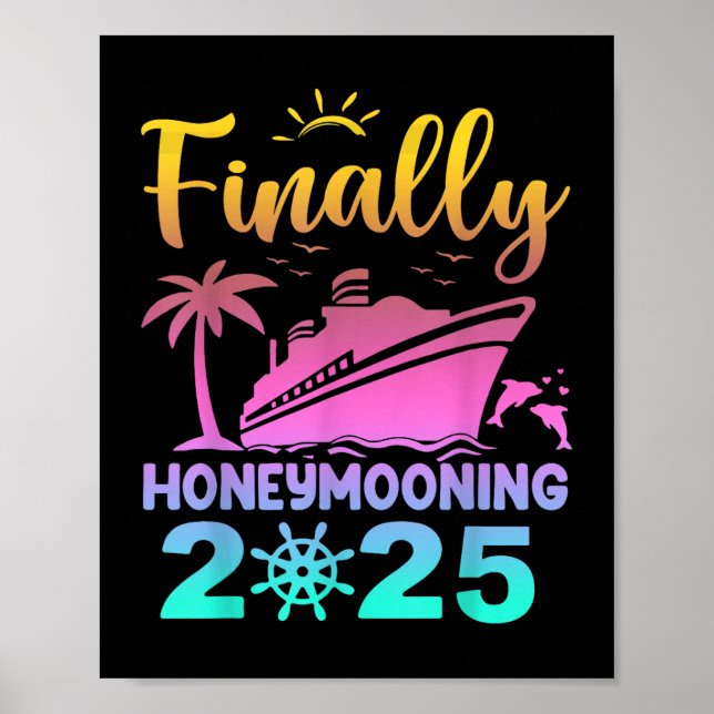 Póster Finalmente Honeymooning 2025 Romantic Cruise Honey (Frente)