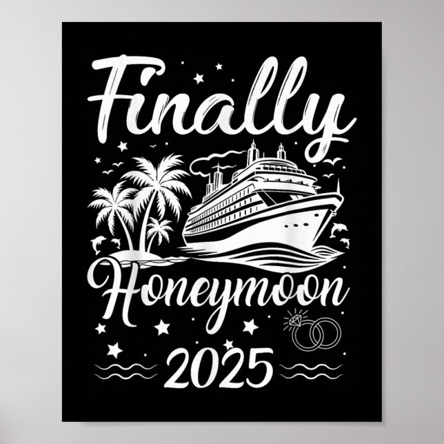 Póster Finalmente Honeymooning 2025 Romantic Cruise Honey (Frente)