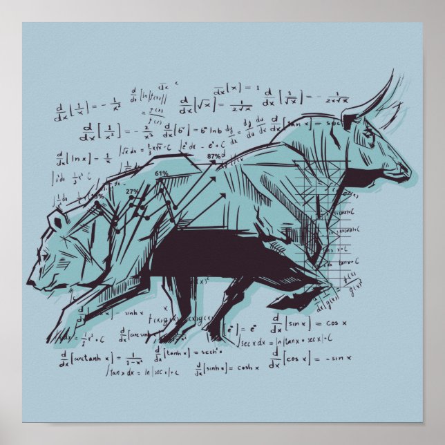 Póster Financiación de Análisis de Mercados de Valores (Frente)