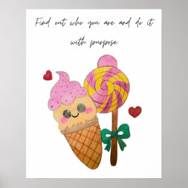 Póster Find out the purpose of your life