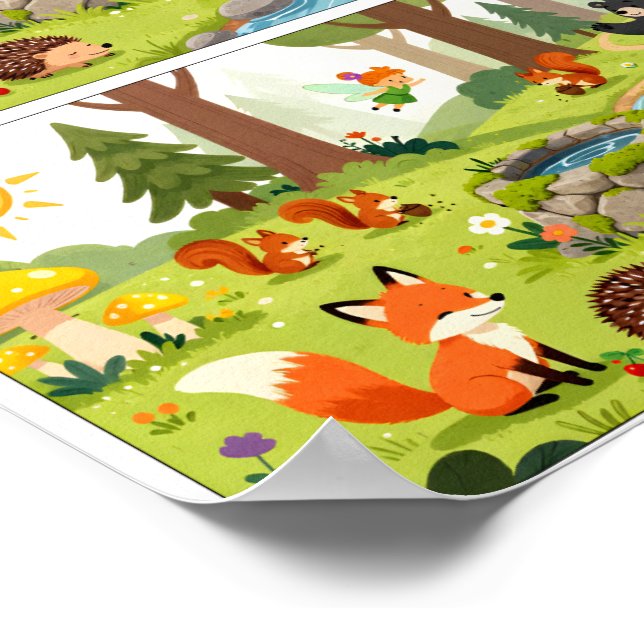 Póster Find the Differences Challenge – Kids Learning (Esquina)