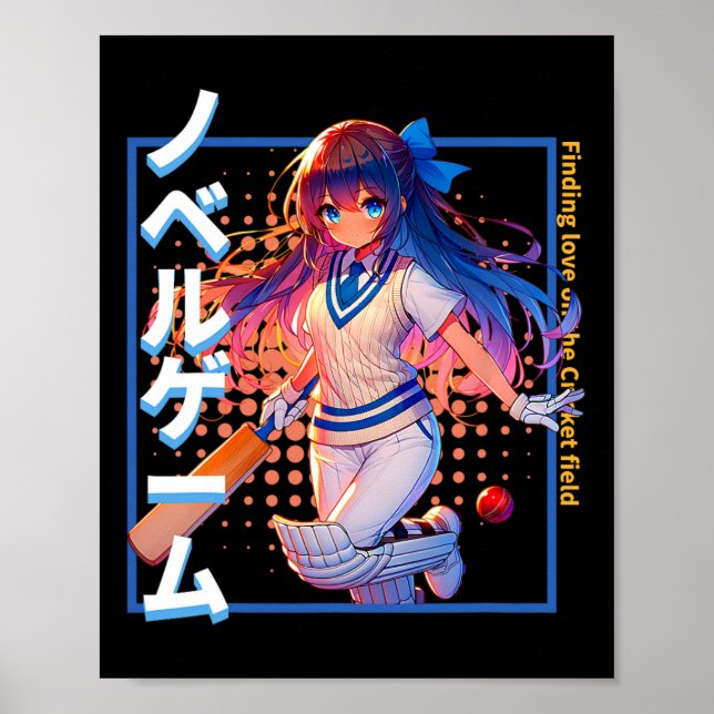 Póster Finding Love On The Cricket Field Visual Novel (ad (Frente)