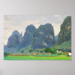 Póster Fine Art Yangshuo in Spring Poster