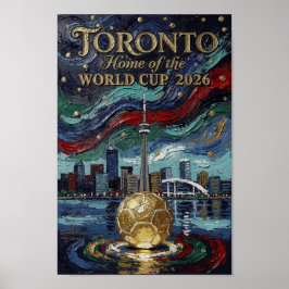 Póster Fine Toronto Soccer Art 2026 Stadium 