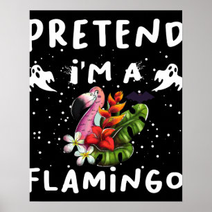 Póster Finge que soy un divertido disfraz de Halloween de