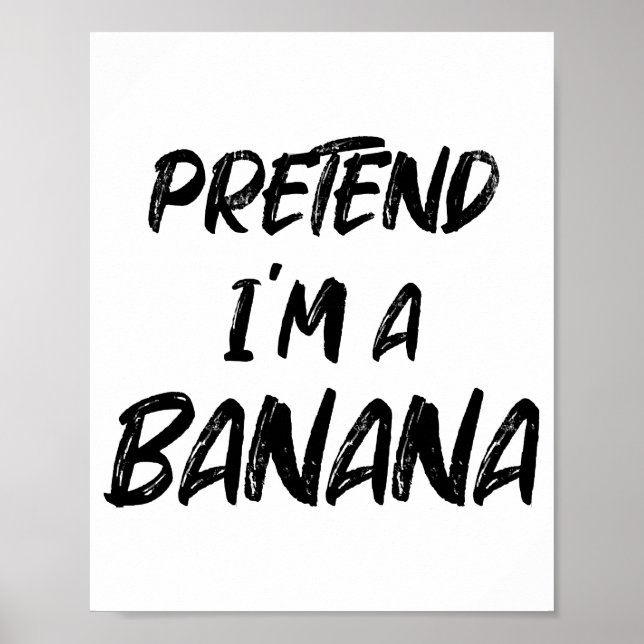 Póster Finge que soy un plátano (Frente)