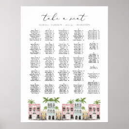 Póster FIONA Charleston SC Gráfico de asientos en fila ar