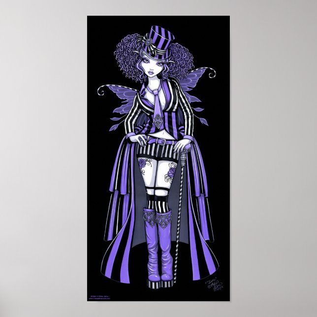 Póster Fiona Purple Gothic Steampunk Couture Fairy Poster (Frente)