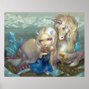 Póster Fiona y el hada de hielo de Unicorn ART PRINT