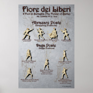 Póster Fiore Abrazare y poster del poste de Daga
