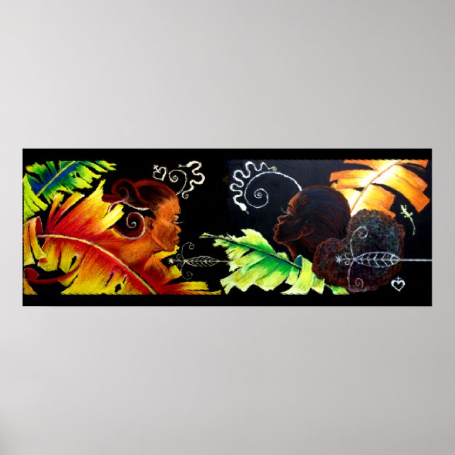 Póster Fire and Bliss - Miami Glass Block (Frente)