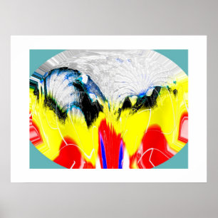 Póster Fire and melting ice