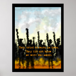 Póster Fire and Smoke Poster