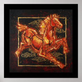 Póster Fire Horse