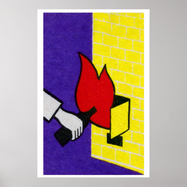 Póster Fire Starter - Matchbox Print - Aesthetic Wall Art (Frente)
