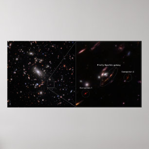 Póster Firefly Sparkle Galaxy Cluster MACS J1423