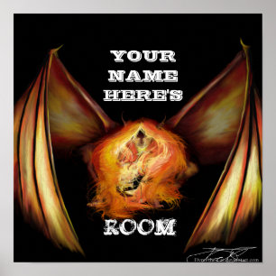 Póster Firelight Personalised Door Poster
