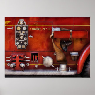 Póster Fireman - Antiguos controles de moda