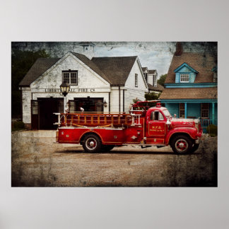 Póster Fireman - Newark Fire Company