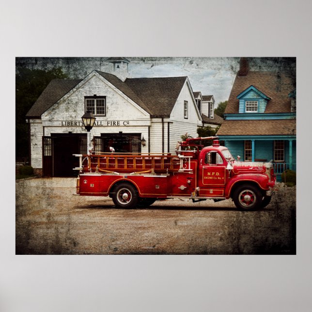 Póster Fireman - Newark Fire Company (Frente)