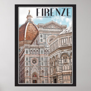 Póster Firenze Duomo