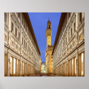 Póster Firenze Galeria degli Uffizi Florencia Poster de I