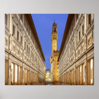 Póster Firenze Galeria degli Uffizi Florencia Poster de I