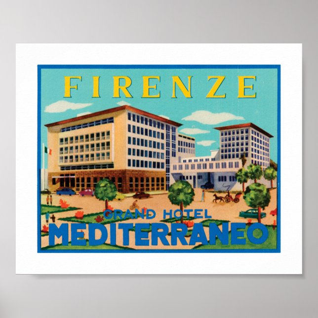 Póster Firenze Grand Hotel Mediterraneo (Frente)