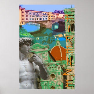 Póster Firenze Italia Print