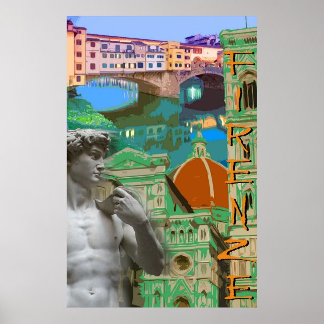 Póster Firenze Italia Print (Frente)