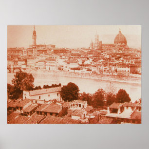PÓSTER FIRENZE - VISTA PANORÁMICA DE FLORENCIA ANTIGUA 18
