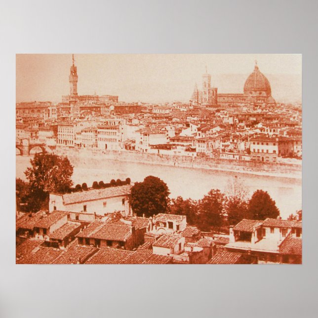 PÓSTER FIRENZE - VISTA PANORÁMICA DE FLORENCIA ANTIGUA 18 (Frente)