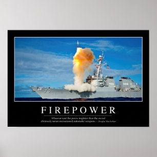 Póster Firepower: Inspirational Quote