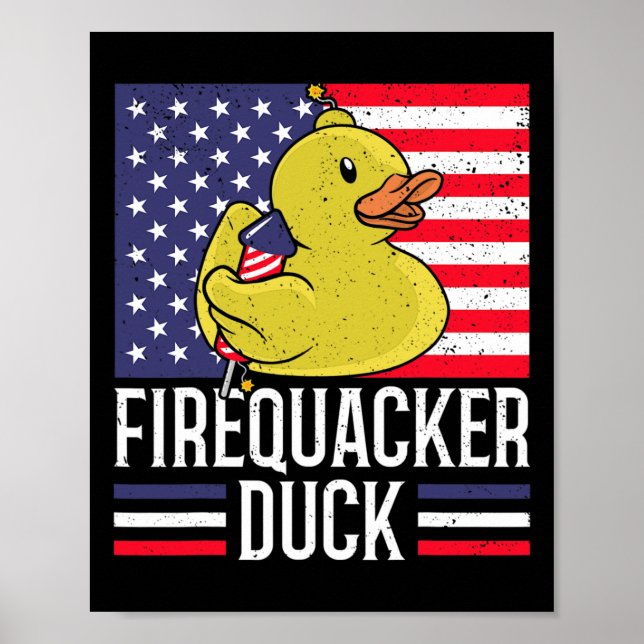 Póster Firequacker Duck 4 De Julio Firecracker Independie (Frente)