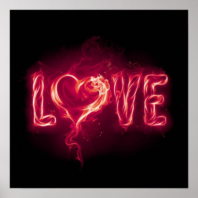 Póster Firey Love - Red (Frente)