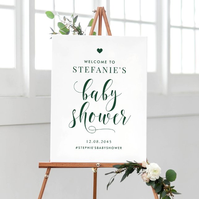 Póster Firma de bienvenida de Baby Shower de Black Bold S (Subido por el creador)
