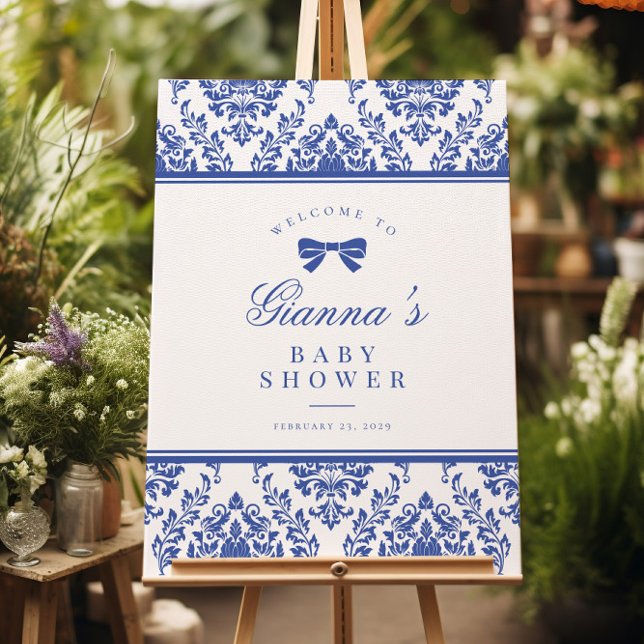 Póster Firma de bienvenida de Baby Shower de la cinta de  (Subido por el creador)