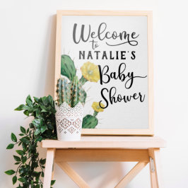 Póster Firma de bienvenida de Baby Shower exitosa